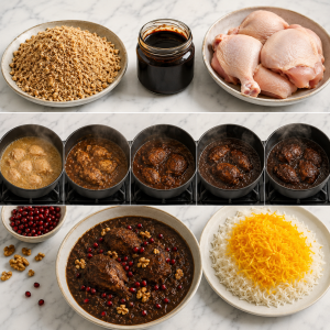رب انار طبیعی و اصل | خرید مستقیم از فروشگاه رب انار 8 طرز تهیه فسنجان با رب انار