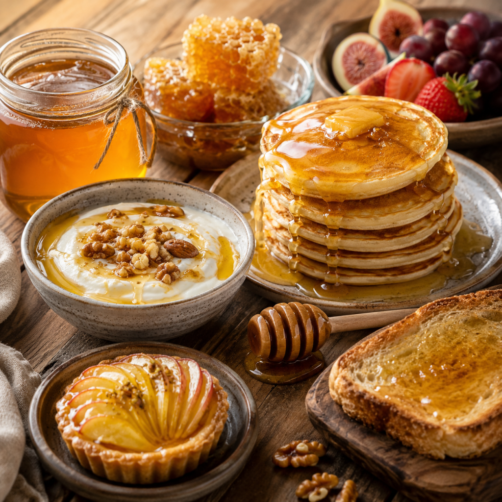 🍯 طرز تهیه دسرهای خوشمزه با عسل | ۵ دسر سالم و خانگی 2 طرز تهیه دسرهای خوشمزه با عسل