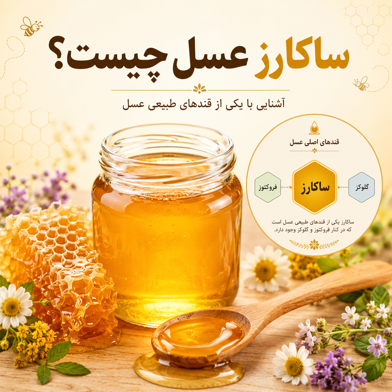 ساکارز عسل چیست