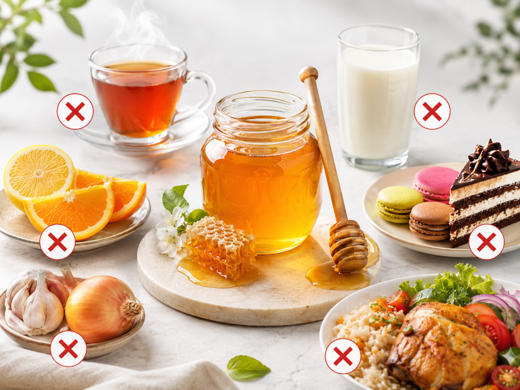 ترکیبات مضر با عسل