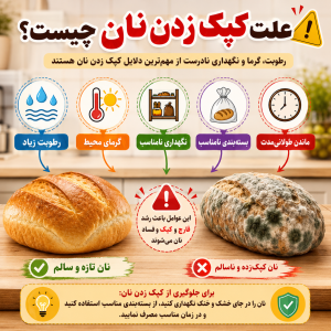 علت کپک زدن نان