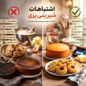 اشتباهات شیرینی پزی